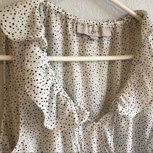 LOFT Polka Dot Sleeveless Blouse